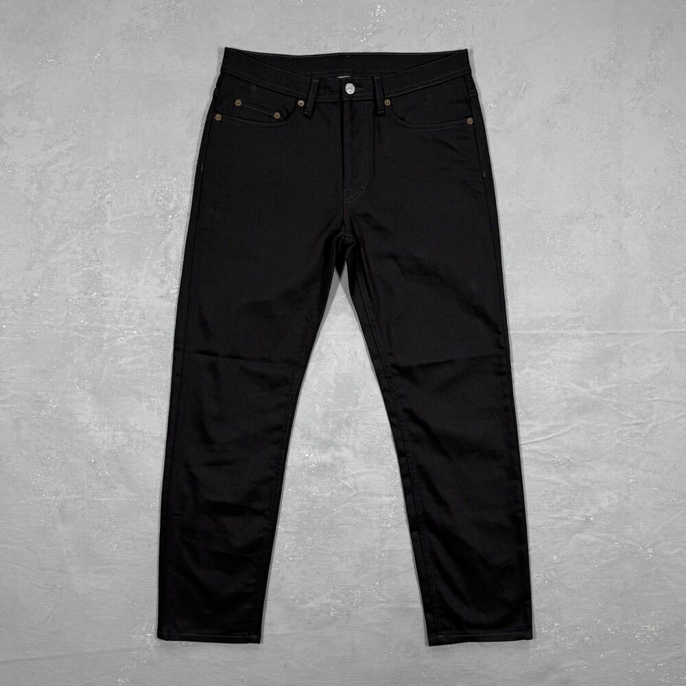 Acne Studios River Stay Black Slim Tapered Jeans Fit 30 x 27